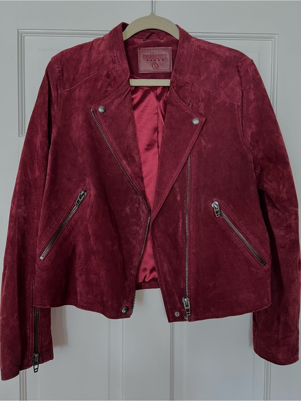 BLANK NYC Suede Moto Jacket